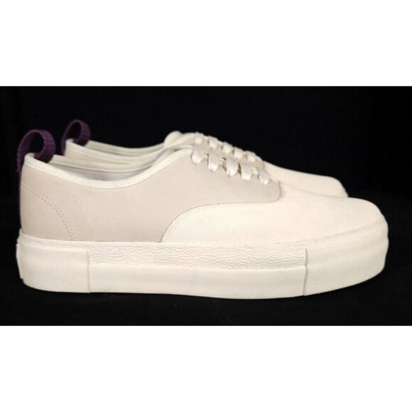 Eytys Mother of Galosch Low Top Suede Sneaker 38 7.5 Natural Shoes - Picture 4 of 14